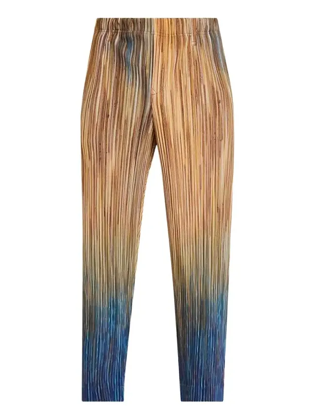 Men's Paintbrush Agate-Print Pleated Trousers Men's Paintbrush Agate-Print Pleated Trousers
