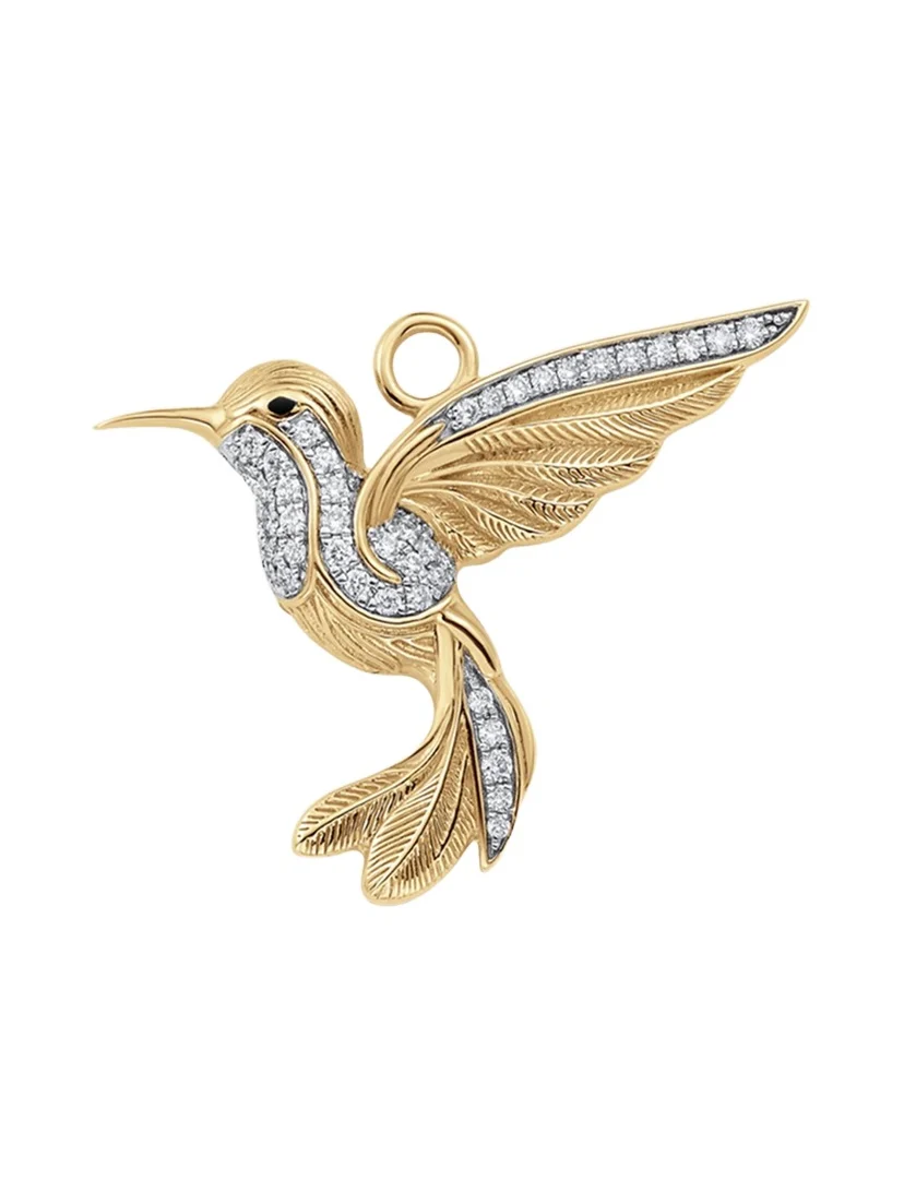 Hummingbird 18K Gold & Diamond Charm Hummingbird 18K Gold & Diamond Charm