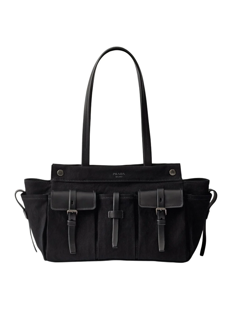Route Large Canvas and Leather Shoulder Bag