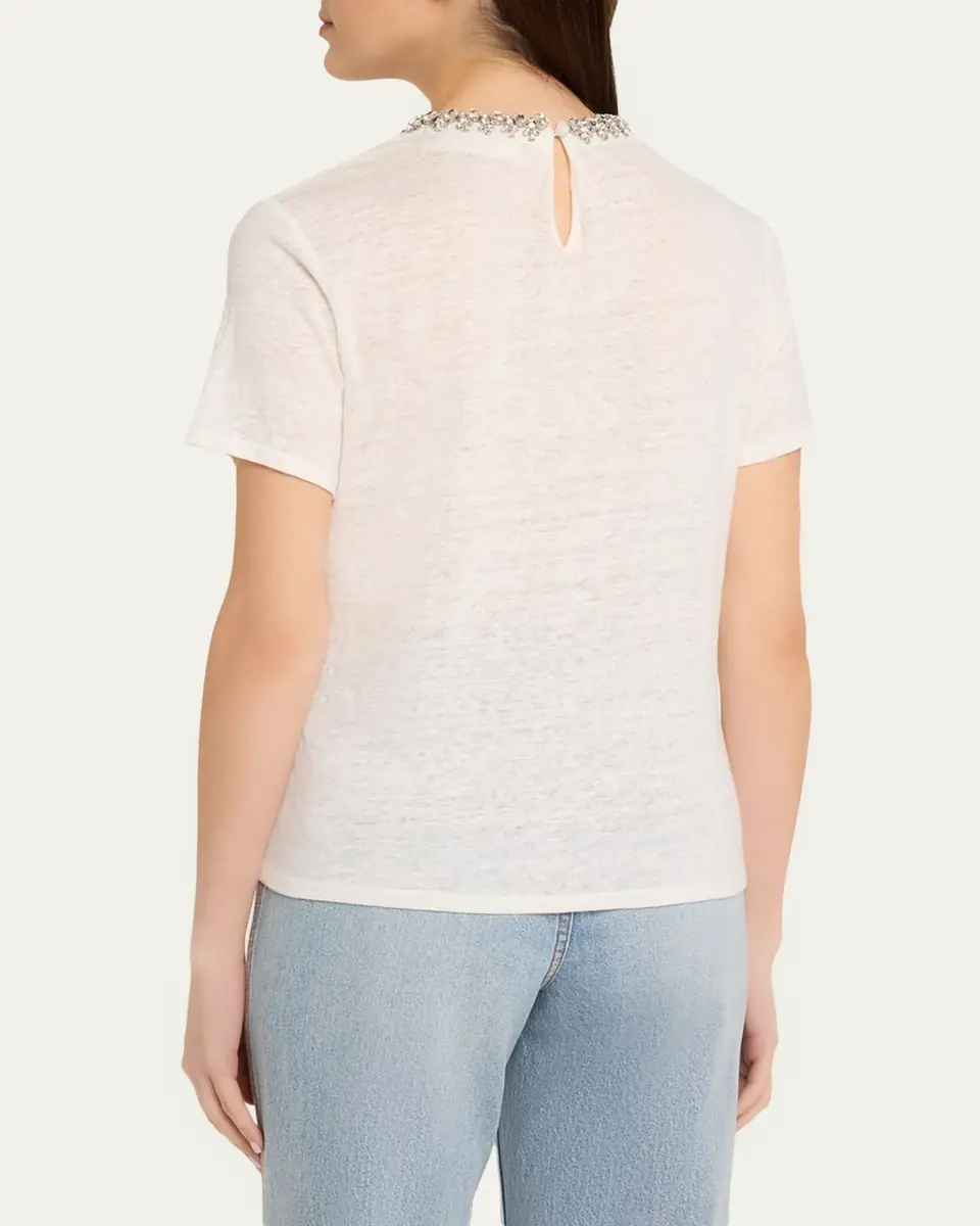 Zimmermann Embellished Short-Sleeve Tee | Thumbnail 3 Zimmermann Embellished Short-Sleeve Tee | Thumbnail 3