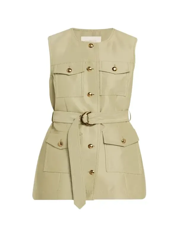 Luna Wool Silk Utility Vest