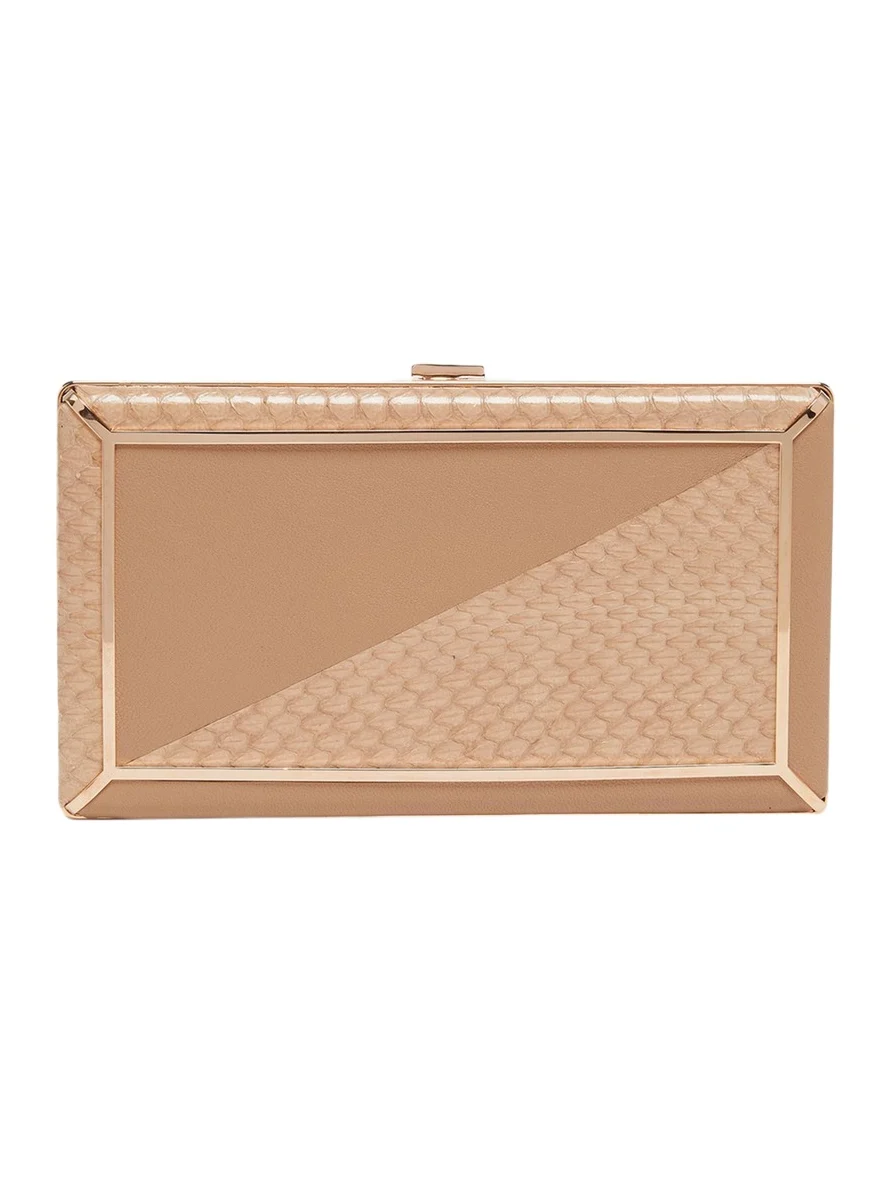 Callas Leather & Snakeskin Clutch Bag Callas Leather & Snakeskin Clutch Bag