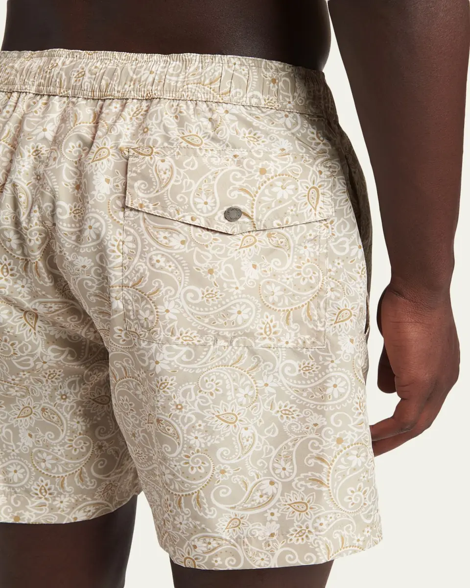 Moncler Men's Paisley Print Swim Shorts | Thumbnail 4 Moncler Men's Paisley Print Swim Shorts | Thumbnail 4