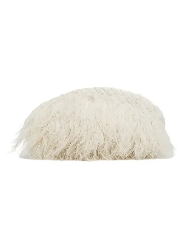 Nappa Leather & Feather Clutch Bag Nappa Leather & Feather Clutch Bag
