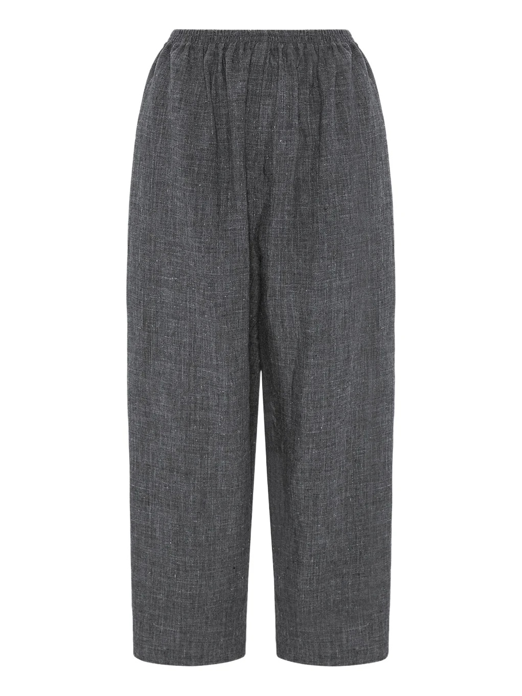 Eskandar Melange Linen Japanese Trousers