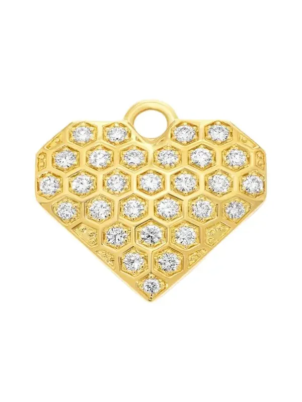 SW 18K Gold & Diamond Heart Charm SW 18K Gold & Diamond Heart Charm