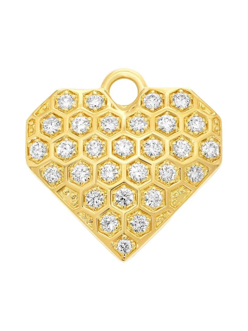 SW 18K Gold & Diamond Heart Charm SW 18K Gold & Diamond Heart Charm