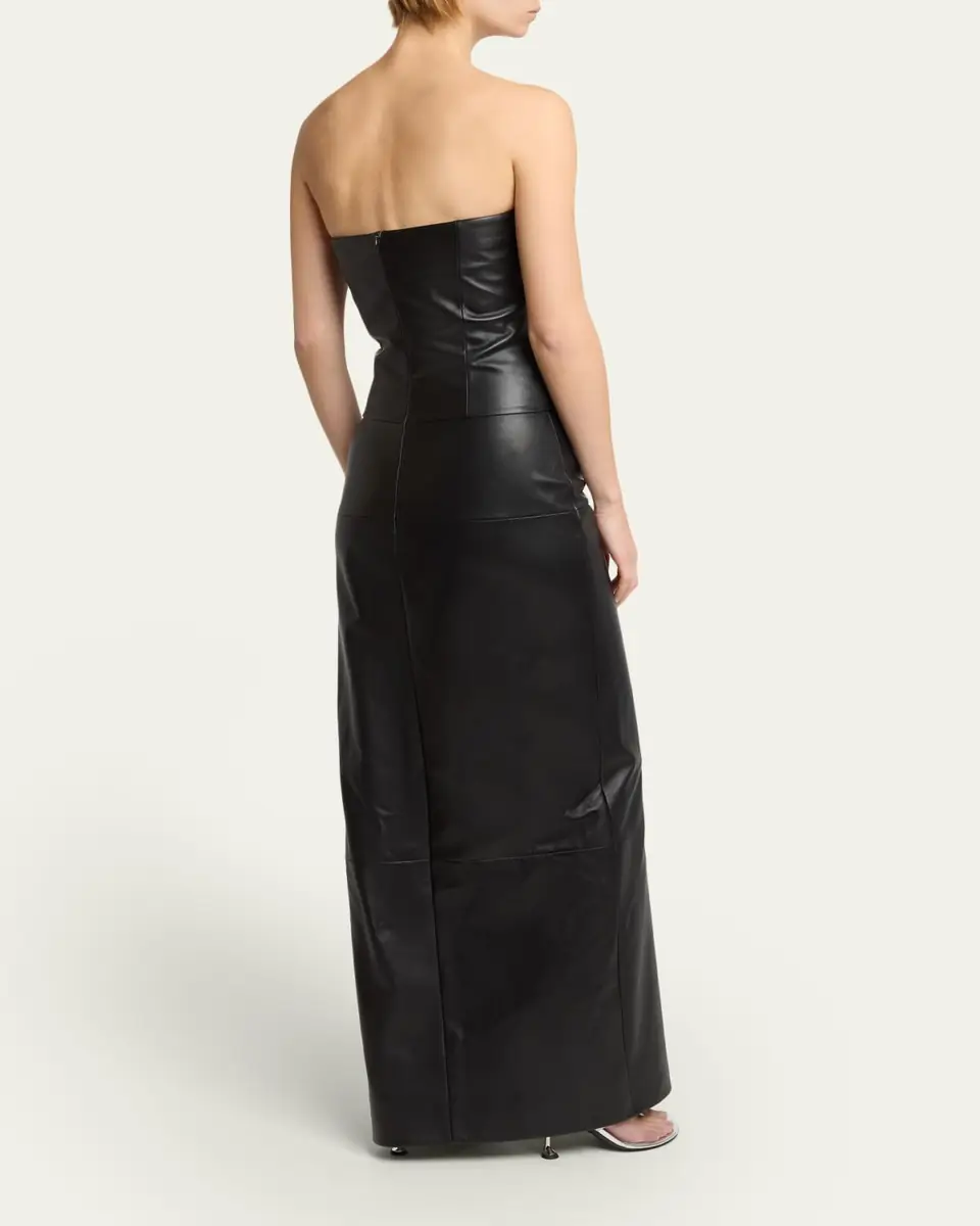 Proenza Schouler Alonna Strapless Leather Dress | Thumbnail 3 Proenza Schouler Alonna Strapless Leather Dress | Thumbnail 3