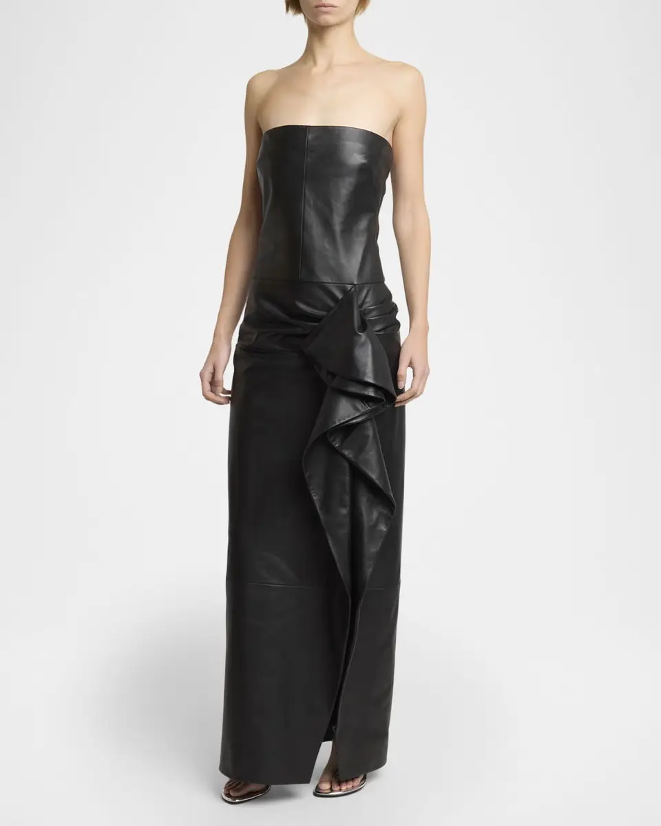 Proenza Schouler Alonna Strapless Leather Dress | Thumbnail 8 Proenza Schouler Alonna Strapless Leather Dress | Thumbnail 8