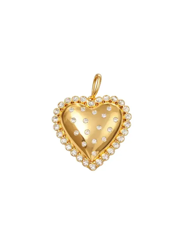 0.54ct Diamond 14K Gold Heart Pendant