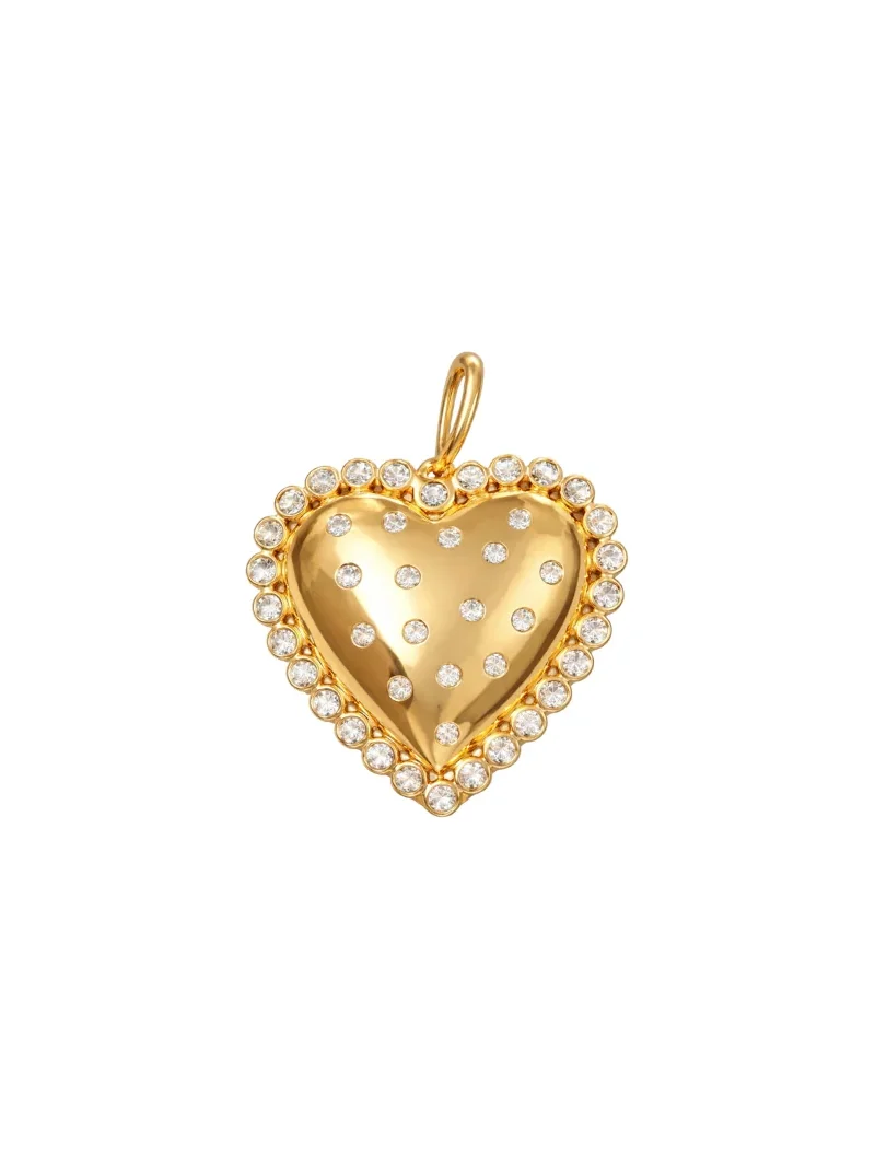 Wish Fine Jewelry 0.54ct Diamond 14K Gold Heart Pendant