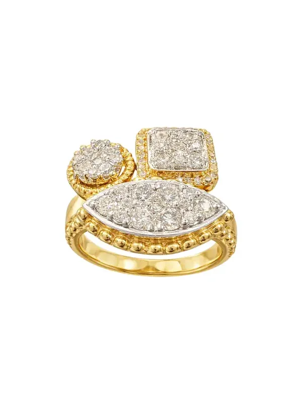 2.63ct Dimond 14K Gold Multi Shaped Ring 2.63ct Dimond 14K Gold Multi Shaped Ring