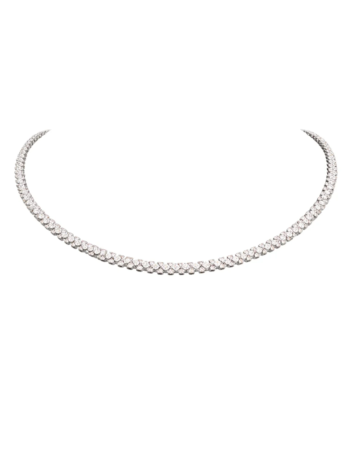 Wish Fine Jewelry 6.32ct Diamond 14K Gold Rope Tennis Necklace