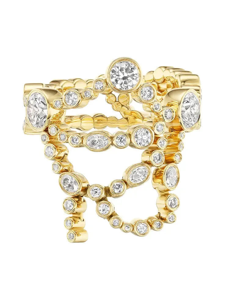 Diamond Metal Web Ring Diamond Metal Web Ring