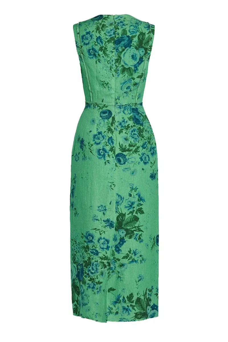 Erdem Floral Print Pencil Midi Dress | Thumbnail 5 Erdem Floral Print Pencil Midi Dress | Thumbnail 5