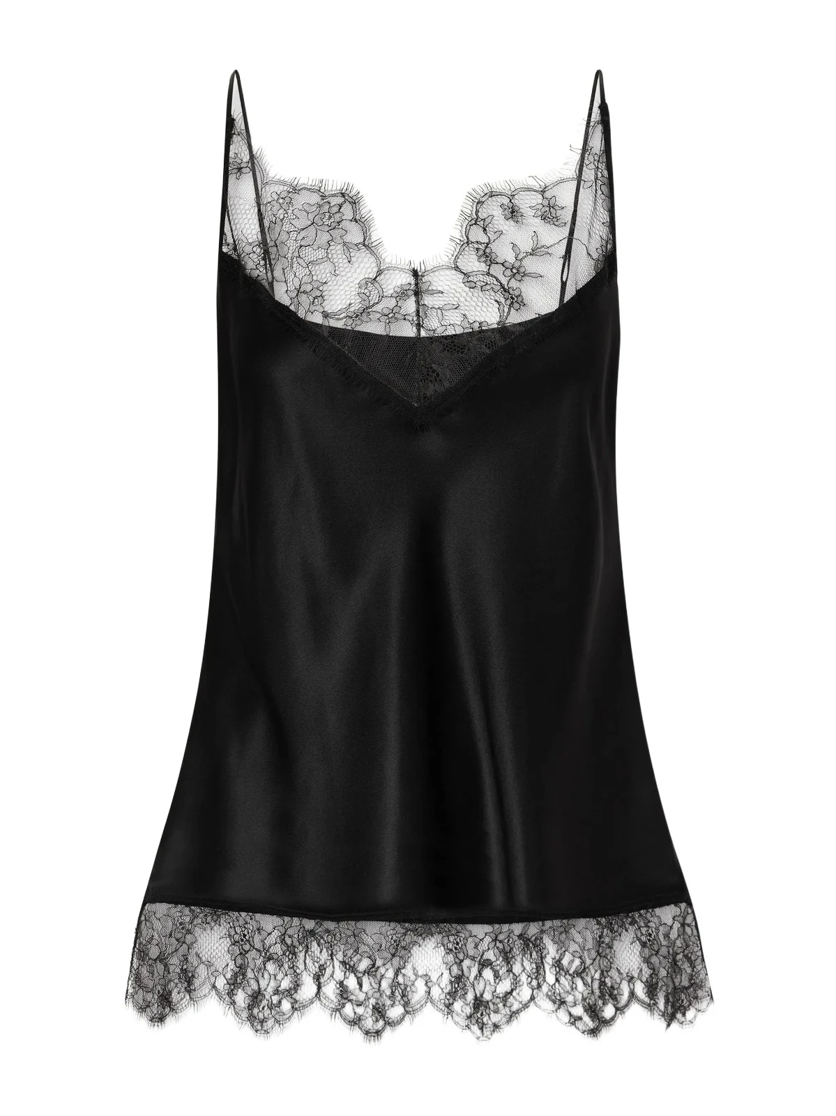 Lace-trimmed Silk-satin Camisole Lace-trimmed Silk-satin Camisole