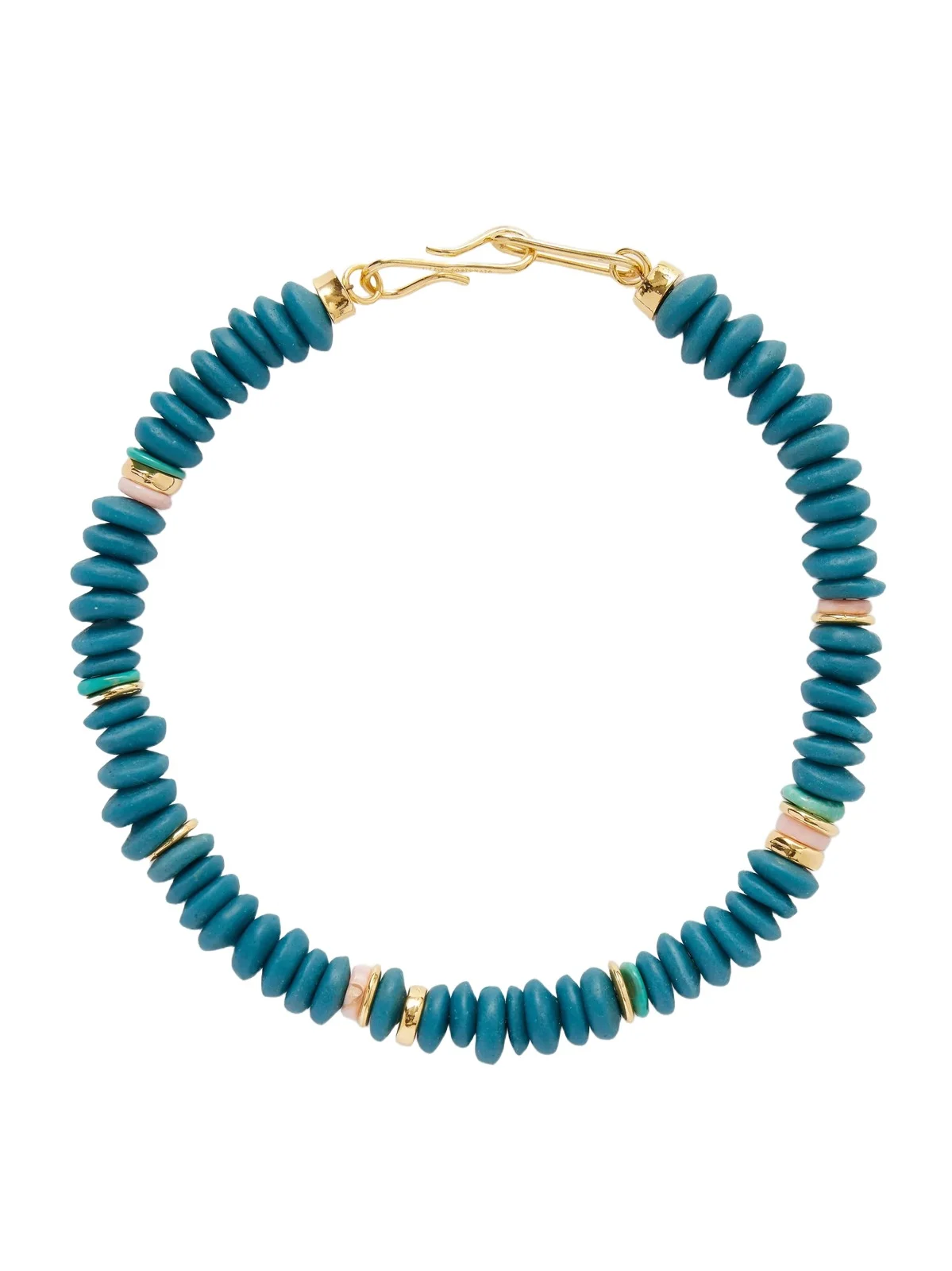 Gold-tone Glass Beaded Necklace Gold-tone Glass Beaded Necklace