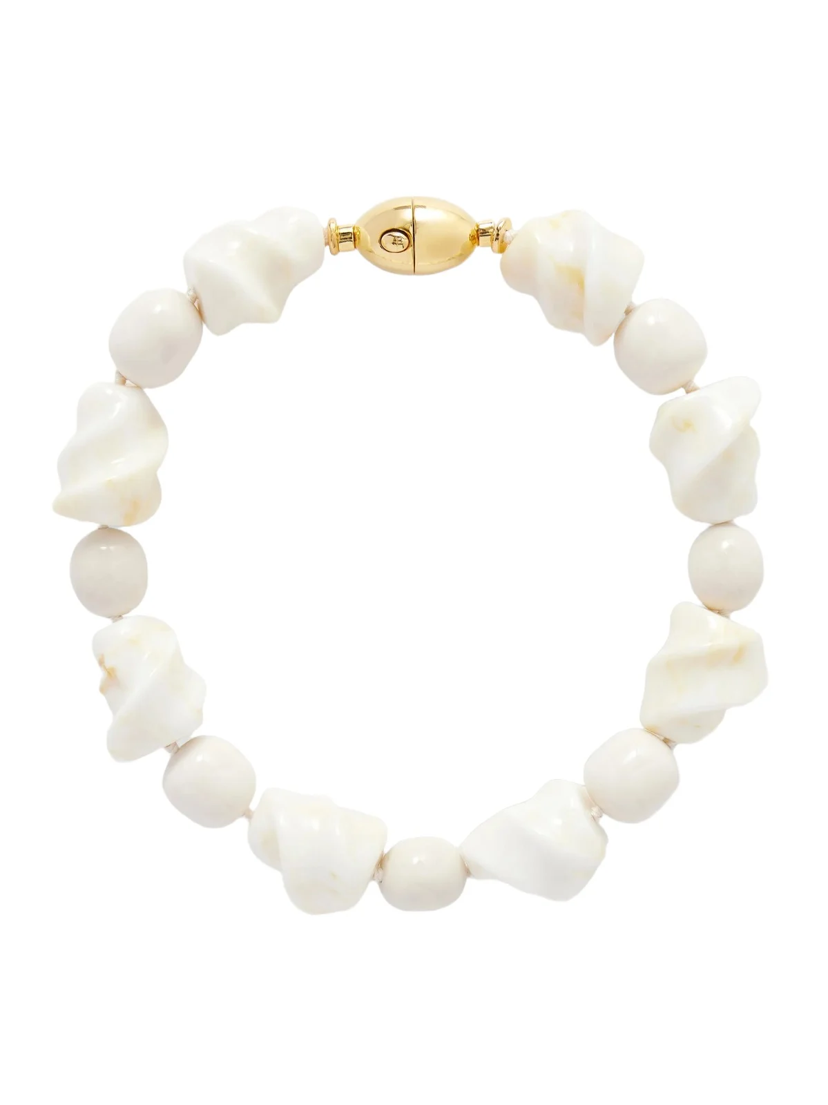 Salamanca Gold-tone Porcelain Beaded Choker Salamanca Gold-tone Porcelain Beaded Choker