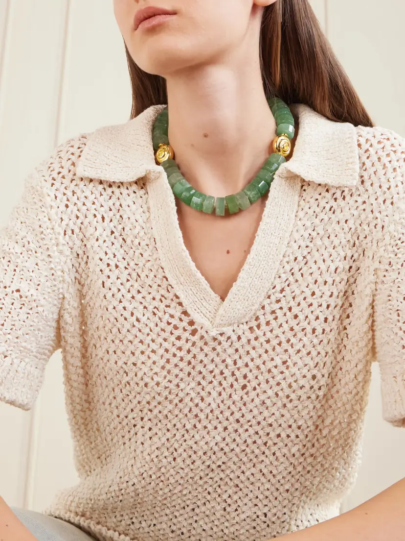 Lizzie Fortunato Nautilus Gold-tone, Pearl And Quartz Necklace | Thumbnail 2