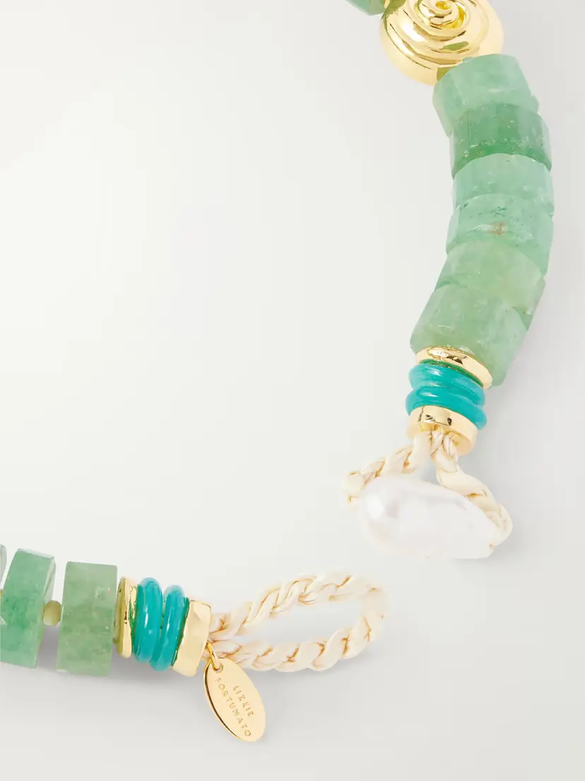 Lizzie Fortunato Nautilus Gold-tone, Pearl And Quartz Necklace | Thumbnail 3