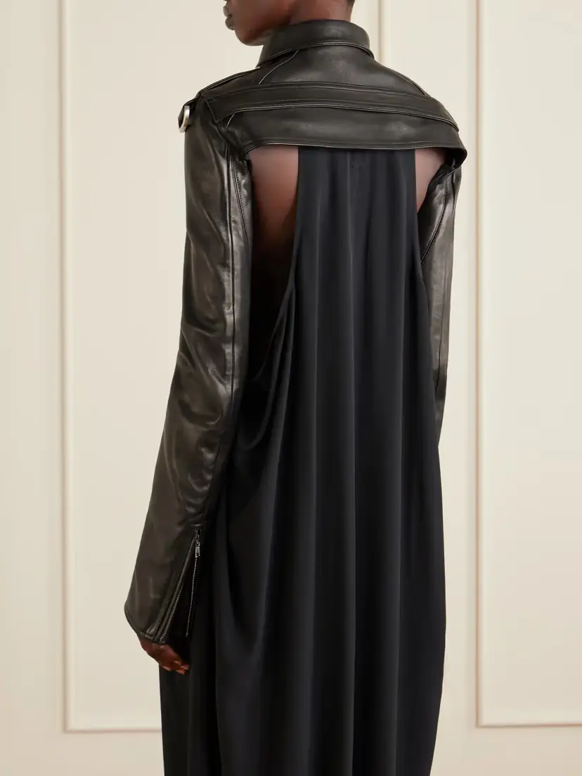 Rick Owens Leather Biker Jacket | Thumbnail 3 Rick Owens Leather Biker Jacket | Thumbnail 3