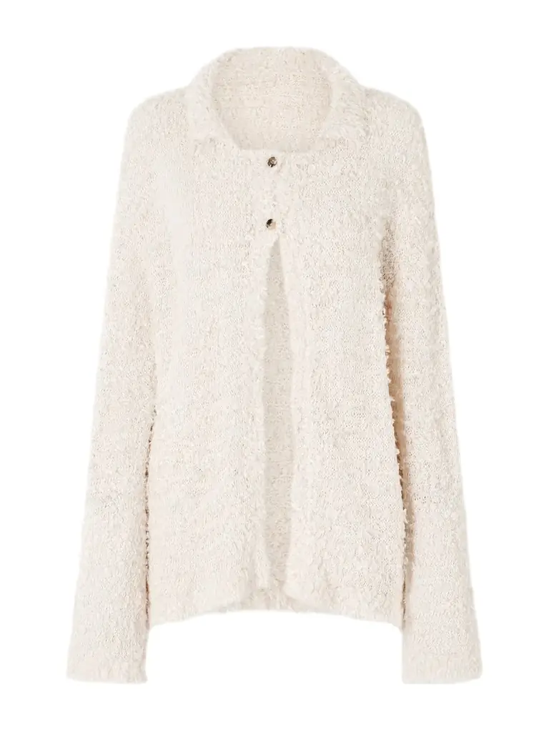 Khaite Jannae Cotton-blend Bouclé Cardigan | Image 1 Khaite Jannae Cotton-blend Bouclé Cardigan | Image 1