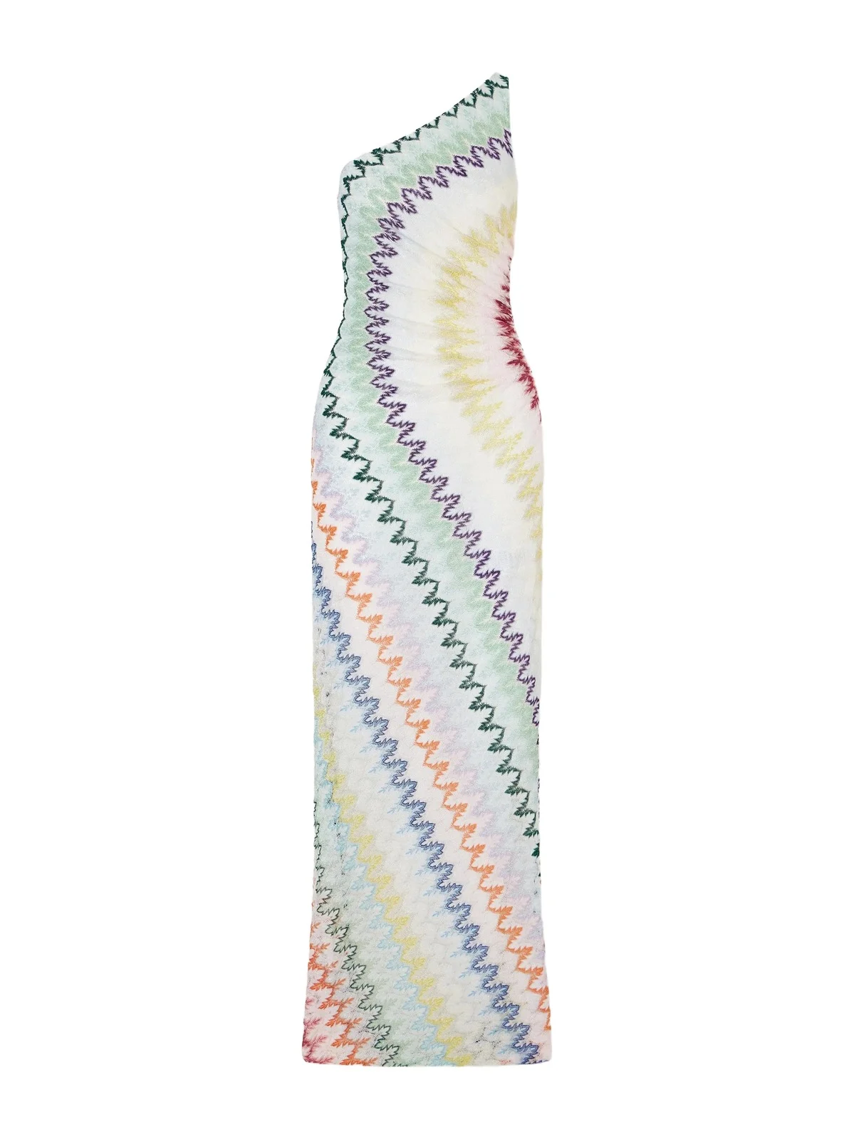 Striped Metallic Crochet-knit Maxi Dress