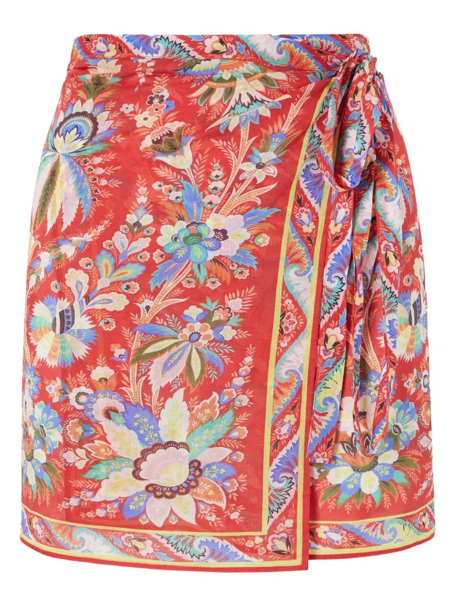 Etro Floral-print Voile Sarong