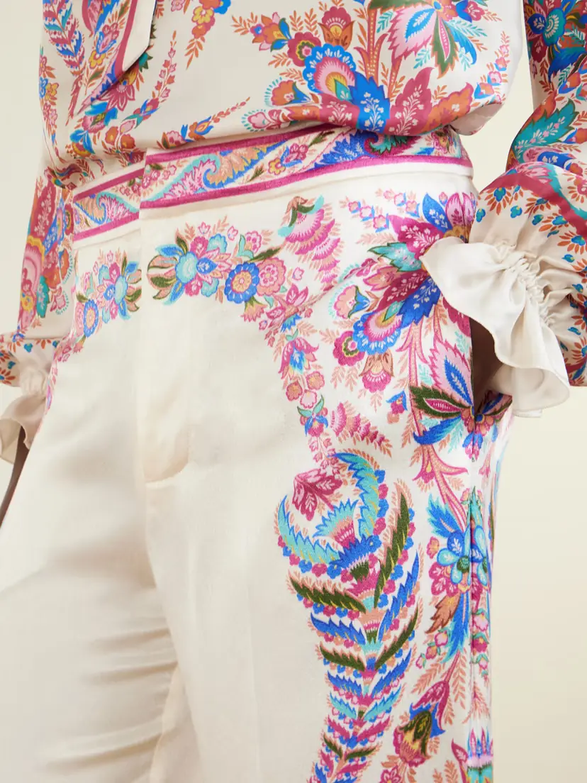 Etro Floral-print Crepe Wide-leg Pants | Thumbnail 5 Etro Floral-print Crepe Wide-leg Pants | Thumbnail 5