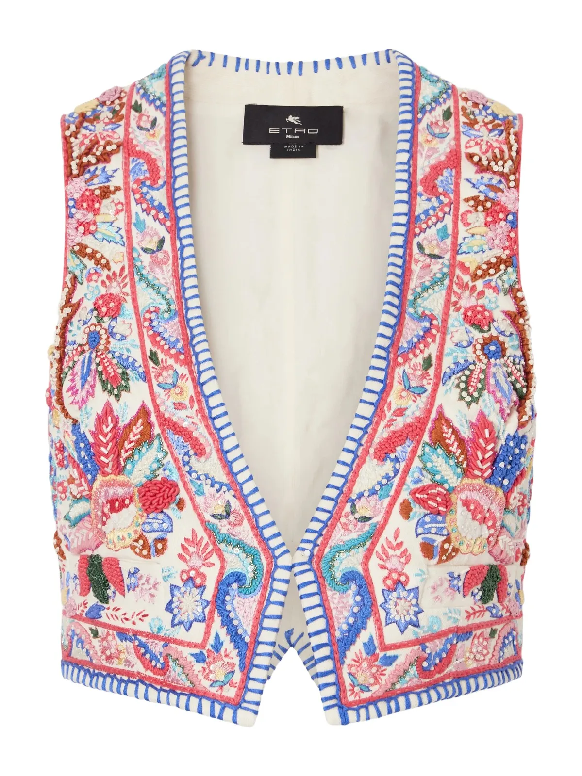 Embroidered Cotton Vest Embroidered Cotton Vest