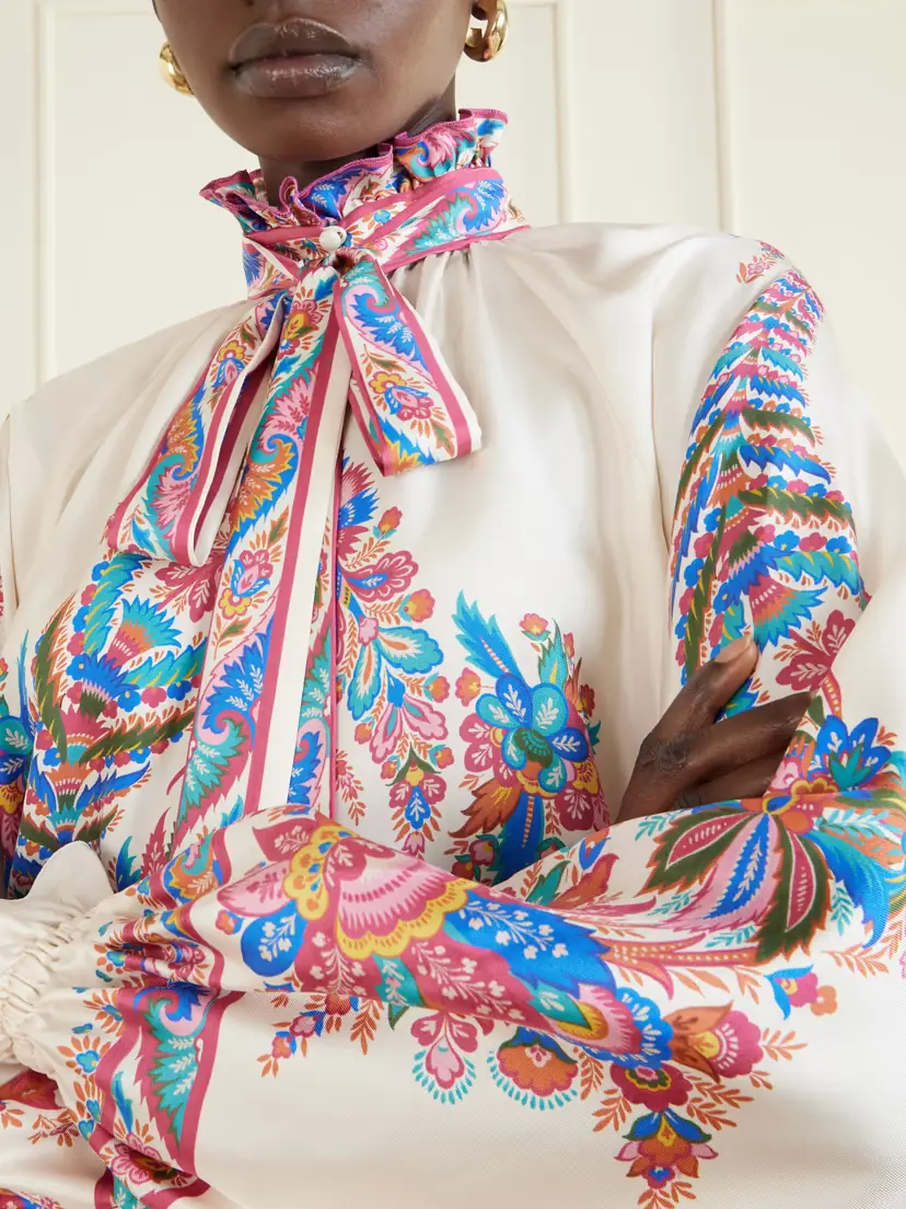Etro Pussy-bow Paisley-print Silk Blouse | Thumbnail 5 Etro Pussy-bow Paisley-print Silk Blouse | Thumbnail 5