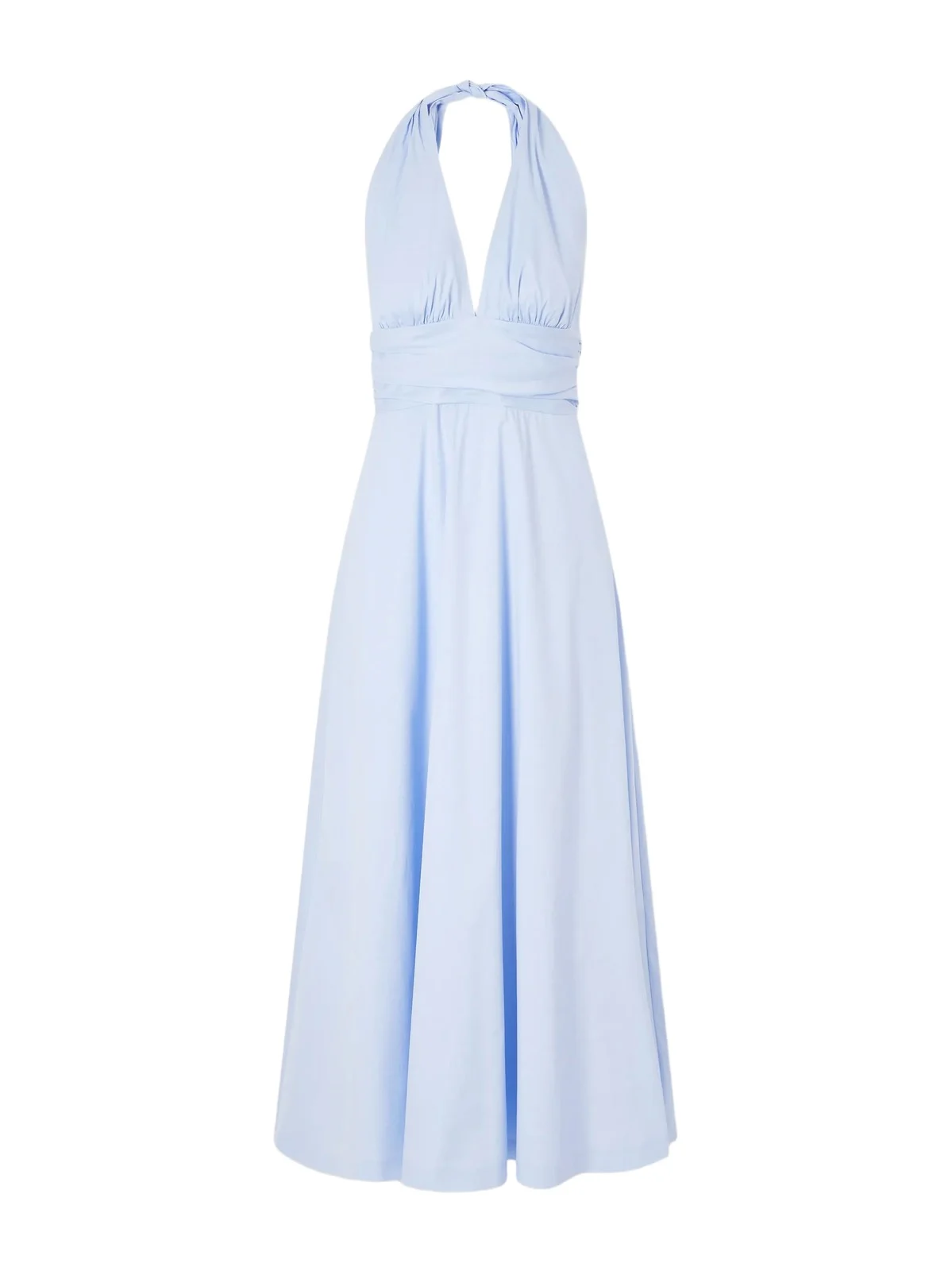 Marilyn Organic Cotton-blend Poplin Halterneck Maxi Dress Marilyn Organic Cotton-blend Poplin Halterneck Maxi Dress