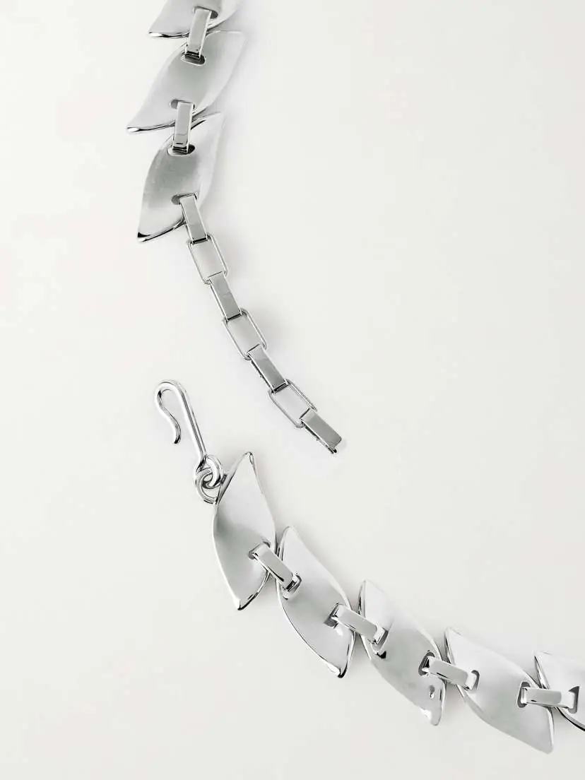 Khaite Leaf Silver-tone Necklace | Thumbnail 3