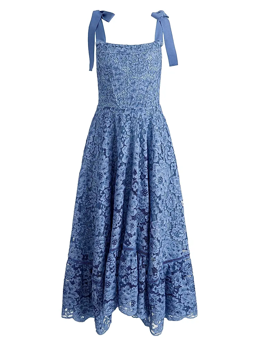 Alice + Olivia Women's Rosalee Lace Bustier Midi-Dress