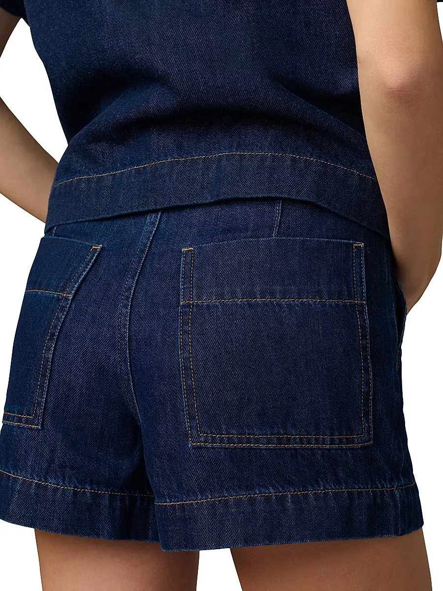 Joe's Jeans Women's The Karter Denim Trouser Shorts | Thumbnail 6 Joe's Jeans Women's The Karter Denim Trouser Shorts | Thumbnail 6