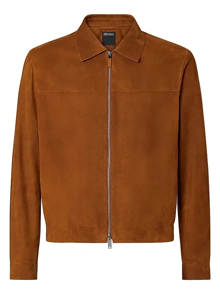 Men's Suede Blouson Jacket