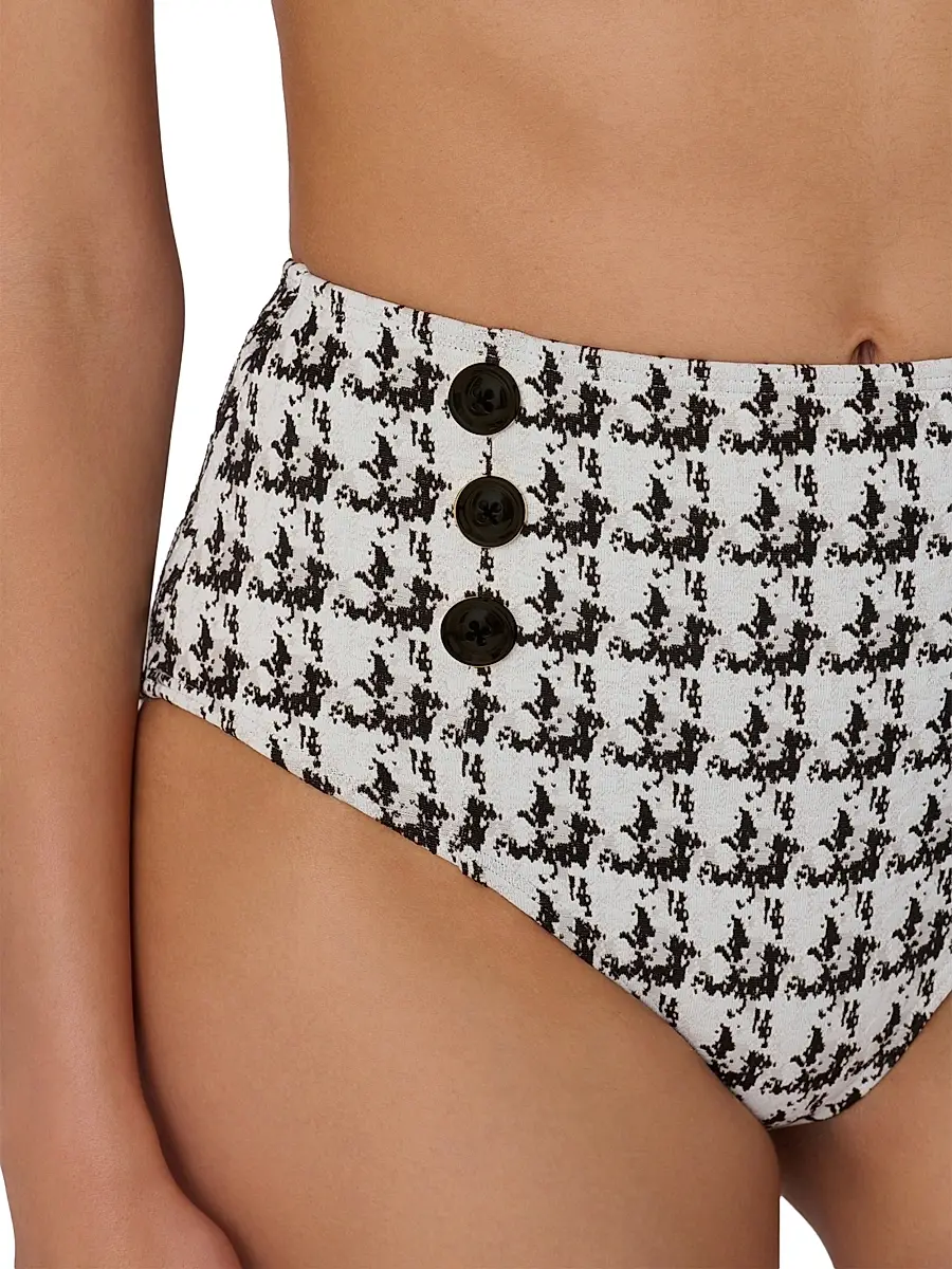 Shoshanna Women's Houndstooth Bikini Bottom | Thumbnail 4 Shoshanna Women's Houndstooth Bikini Bottom | Thumbnail 4