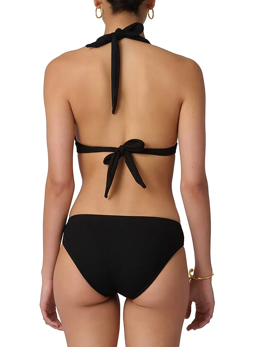 Shoshanna Women's Ring-Detail Halterneck Bikini Top | Thumbnail 4 Shoshanna Women's Ring-Detail Halterneck Bikini Top | Thumbnail 4