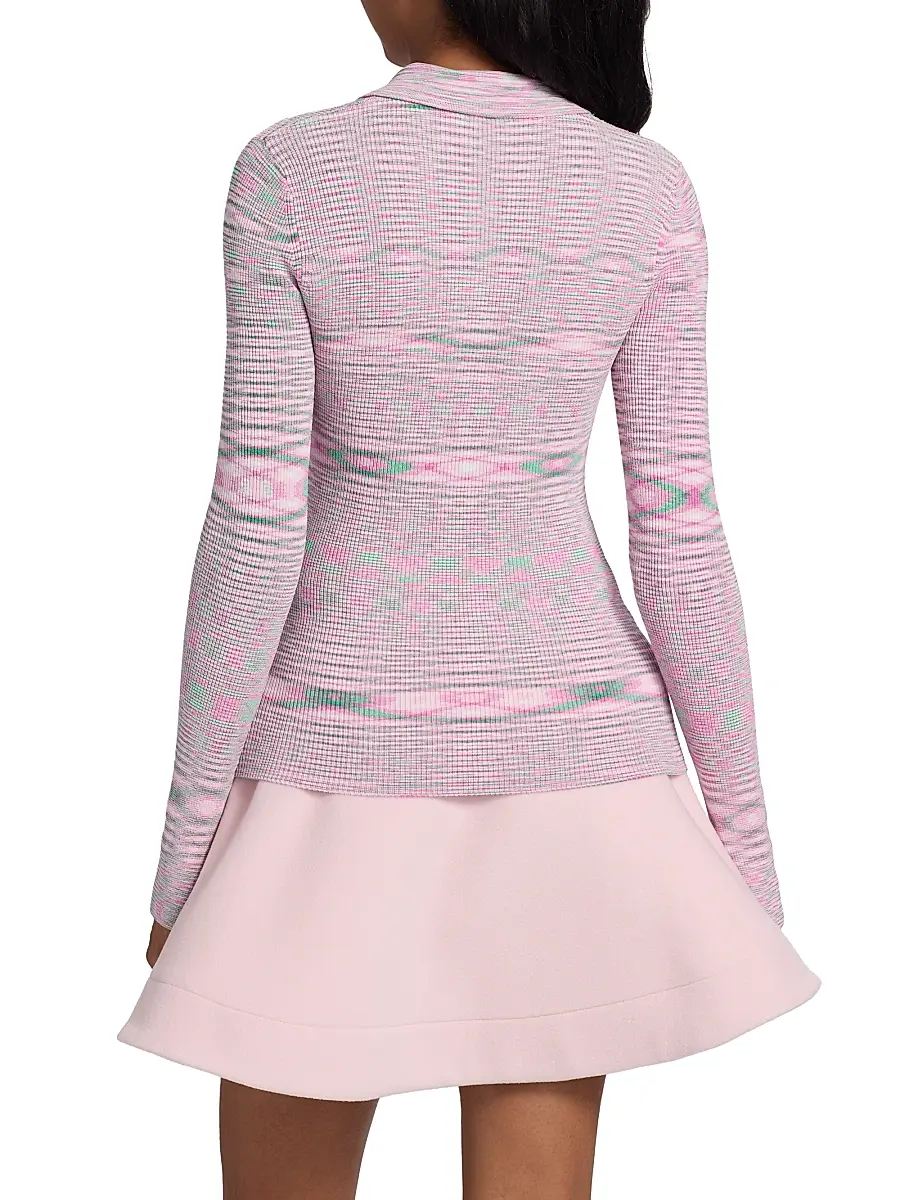 Ganni Women's Space-Dye Fitted Sweater | Thumbnail 5 Ganni Women's Space-Dye Fitted Sweater | Thumbnail 5
