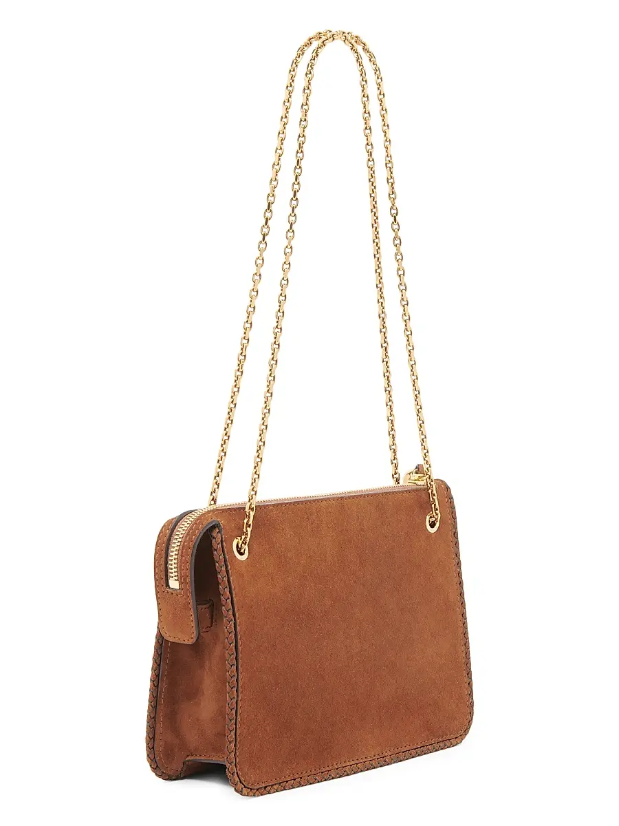 Etro Women's Pelle Unita Convertible Suede Clutch Crossbody Bag - Brown | Thumbnail 6