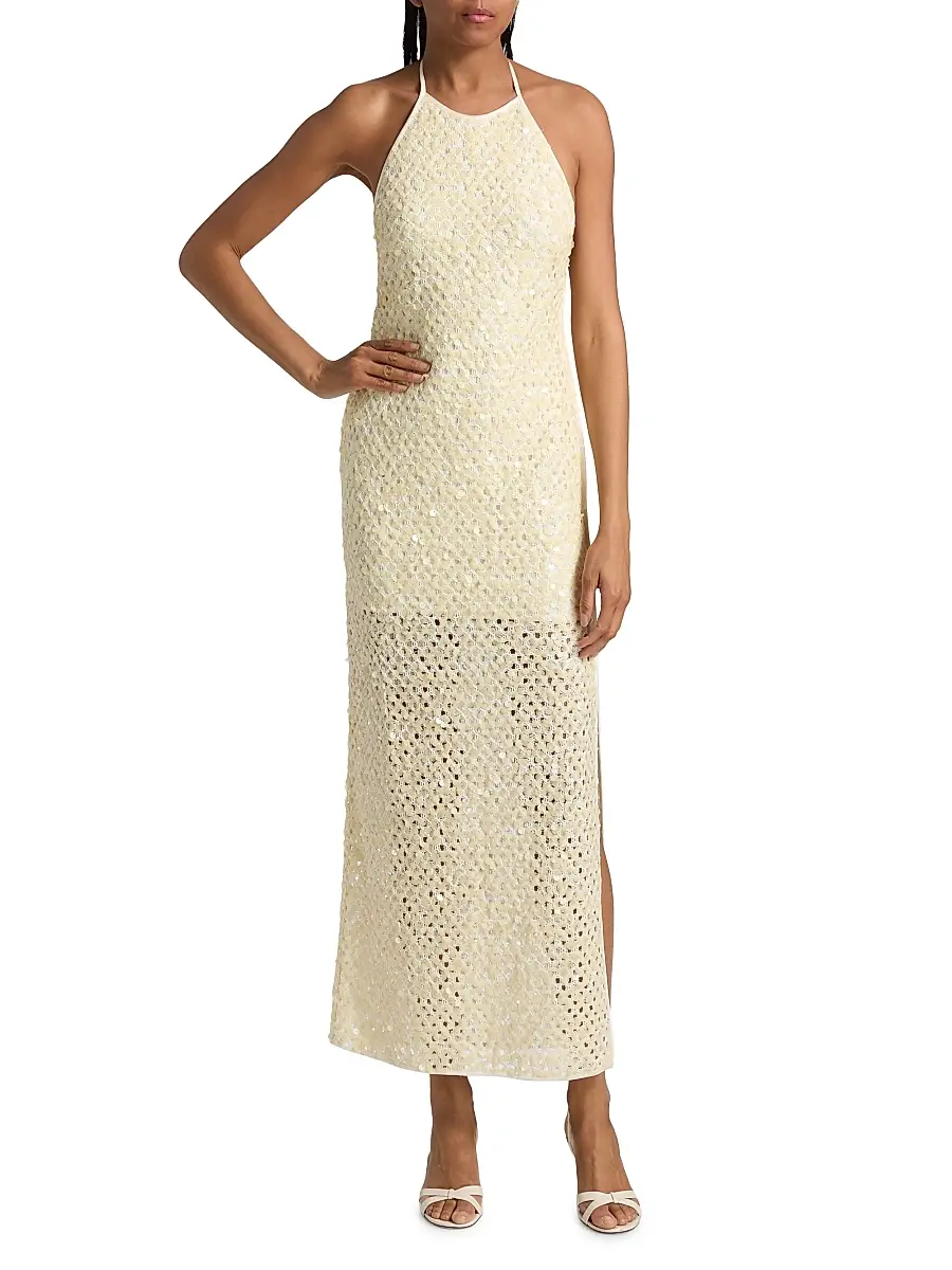 Significant Other Women's Elliott Sequined Mesh Maxi Dress | Thumbnail 2 Significant Other Women's Elliott Sequined Mesh Maxi Dress | Thumbnail 2