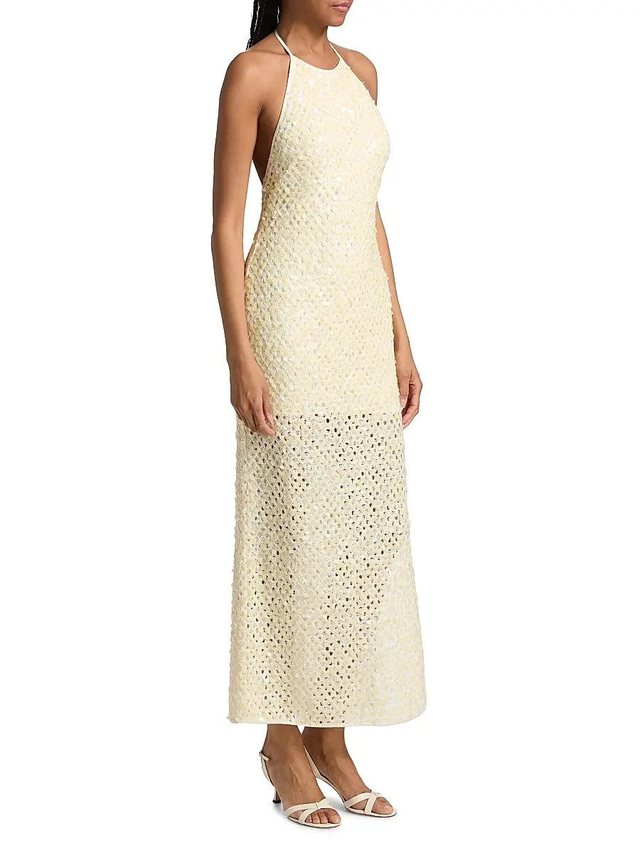 Significant Other Women's Elliott Sequined Mesh Maxi Dress | Thumbnail 4 Significant Other Women's Elliott Sequined Mesh Maxi Dress | Thumbnail 4