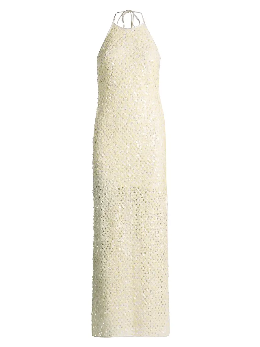 Significant Other Women's Elliott Sequined Mesh Maxi Dress
