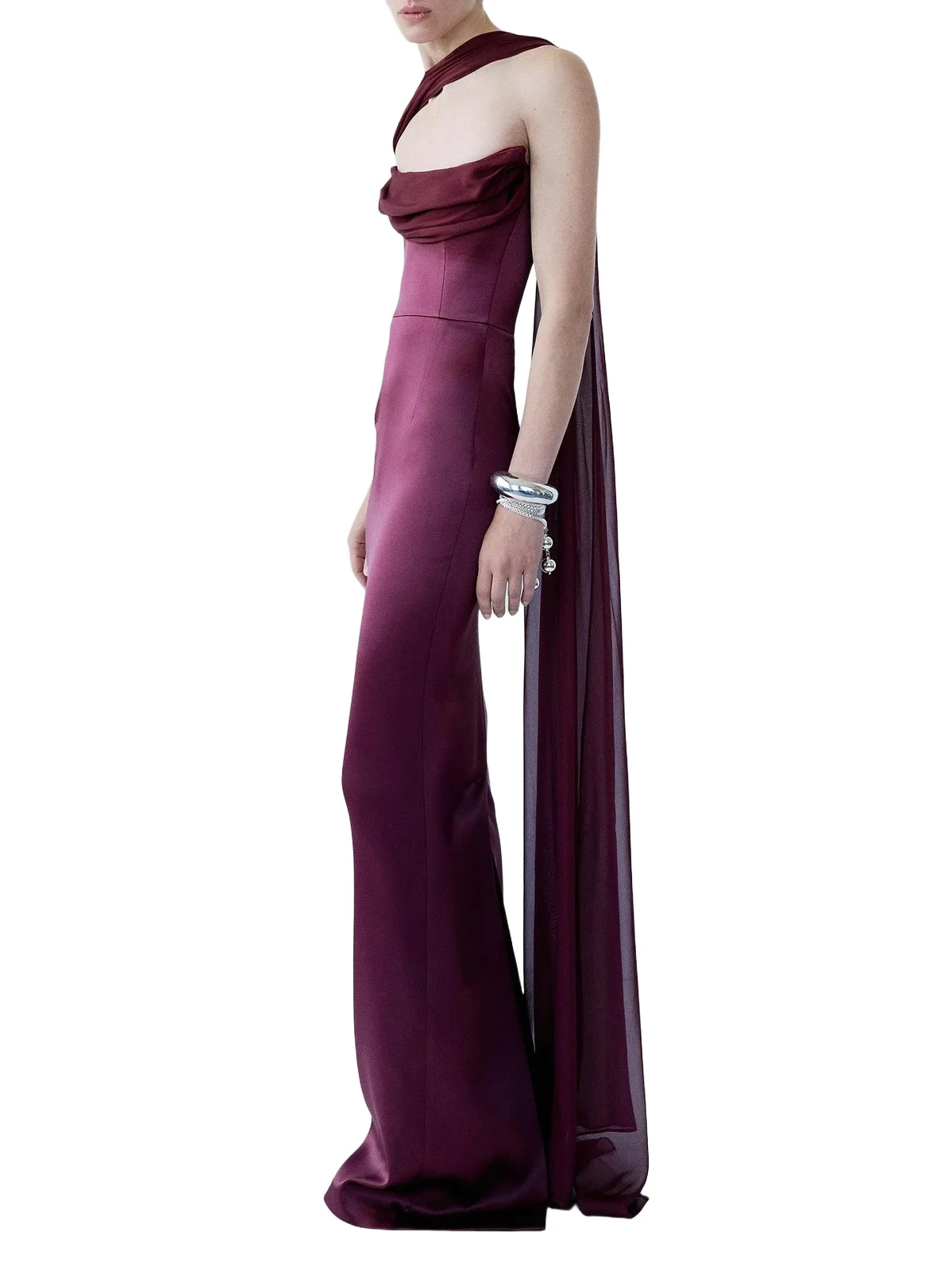 Women's Julietta Satin Draped Corset Gown Women's Julietta Satin Draped Corset Gown