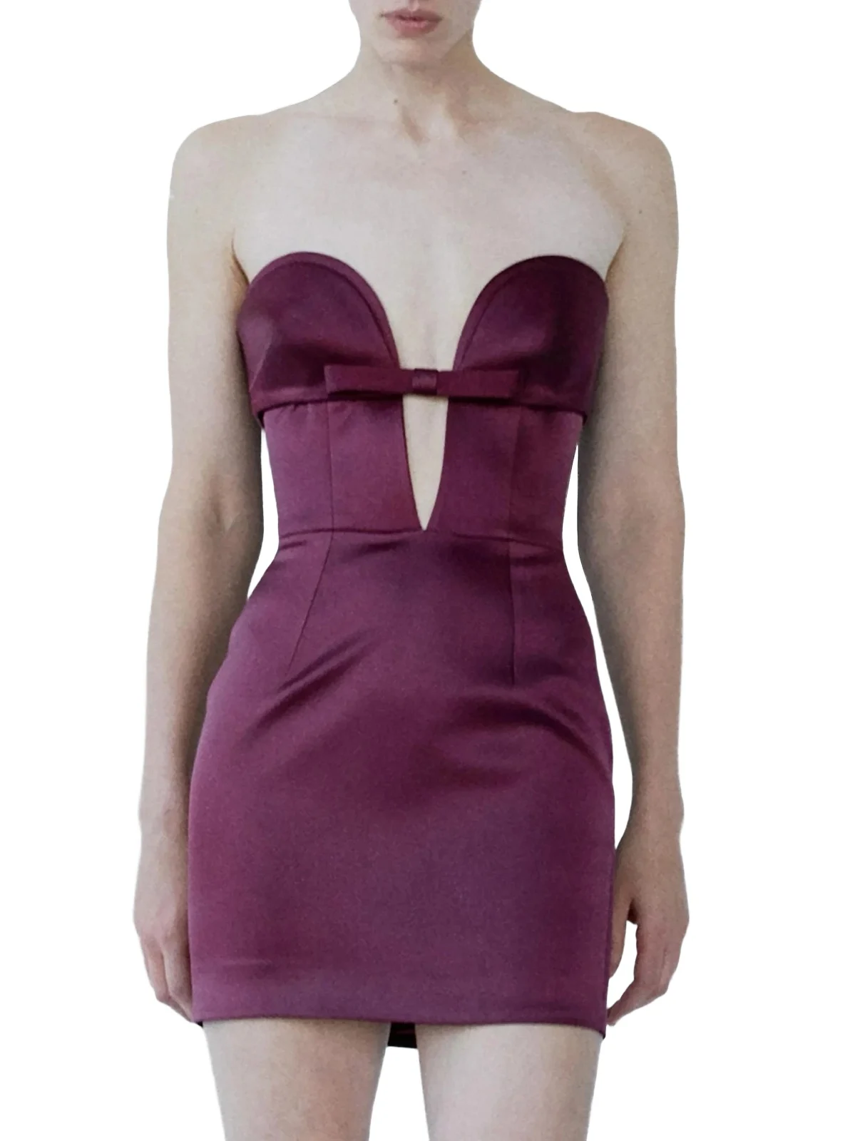 The New Arrivals Ilkyaz Ozel Women's Eros Satin Corset Minidress
