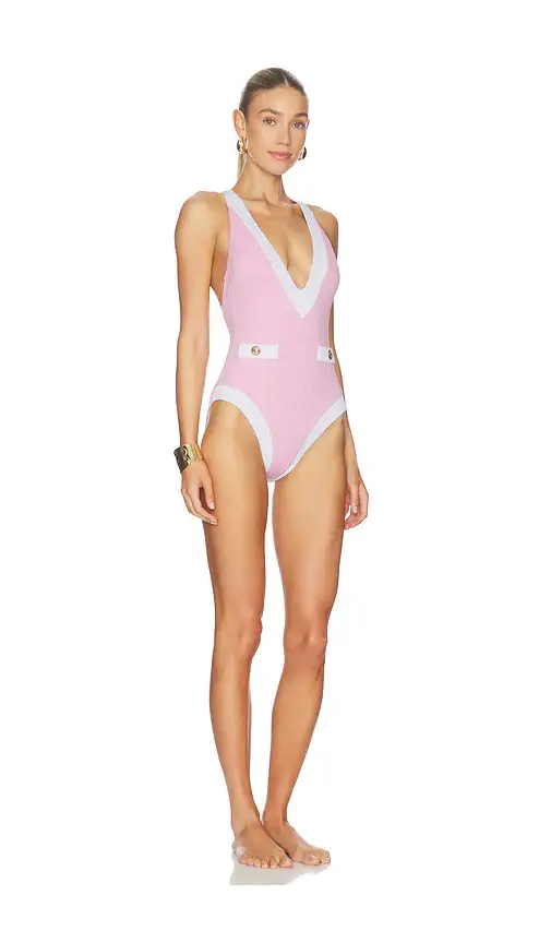 L'AGENCE Lisa Plunge One Piece | Thumbnail 2 L'AGENCE Lisa Plunge One Piece | Thumbnail 2