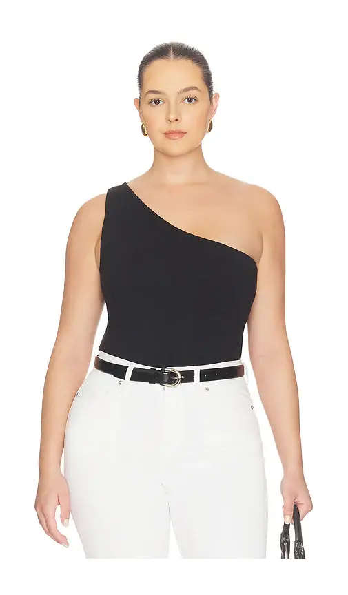 GOOD AMERICAN Super Stretch One Shoulder Tank Top | Thumbnail 2