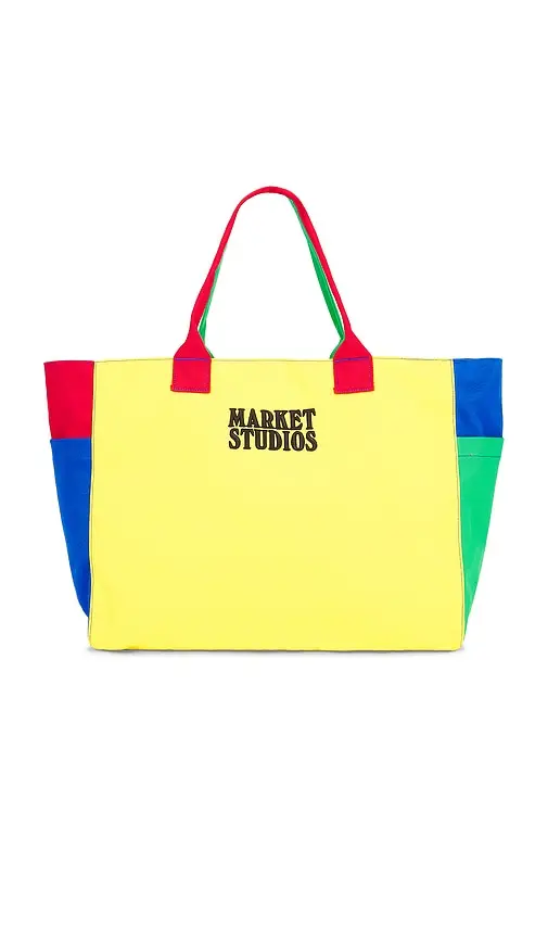 Market Smiley Colorblock Tote Bag | Thumbnail 2 Market Smiley Colorblock Tote Bag | Thumbnail 2