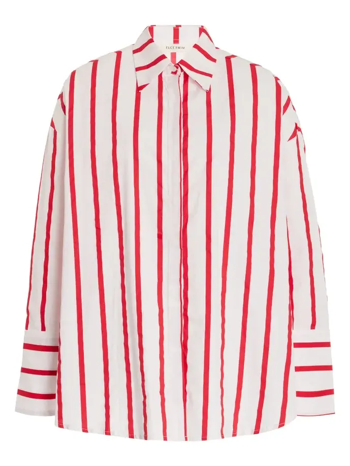 Reverie Striped Cotton Poplin Shirt Reverie Striped Cotton Poplin Shirt