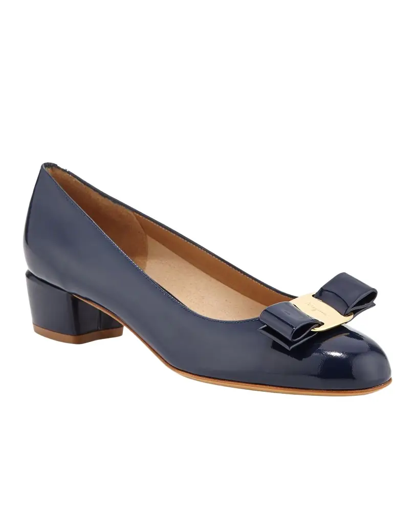 FERRAGAMO Vara Bow Leather Low Pumps | Image 1 FERRAGAMO Vara Bow Leather Low Pumps | Image 1